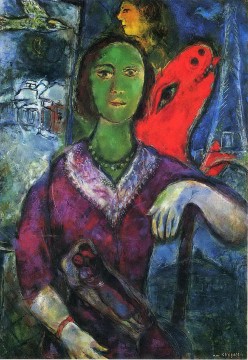 Marc Chagall œuvres - Portrait de Vava contemporain de Marc Chagall